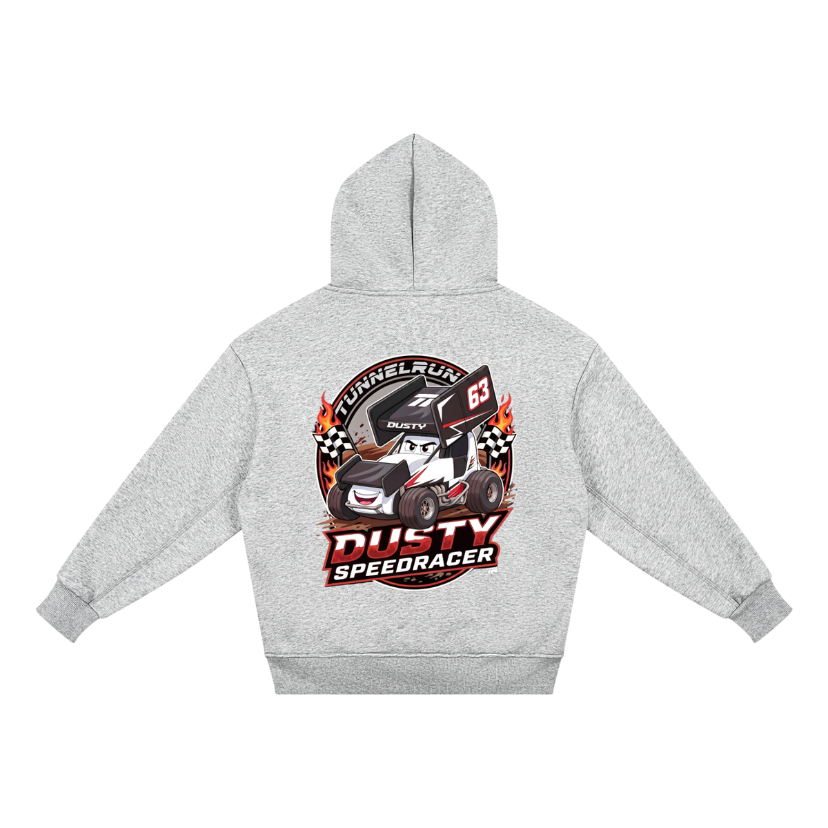 Kids Dusty Speedracer Grey Hoodie